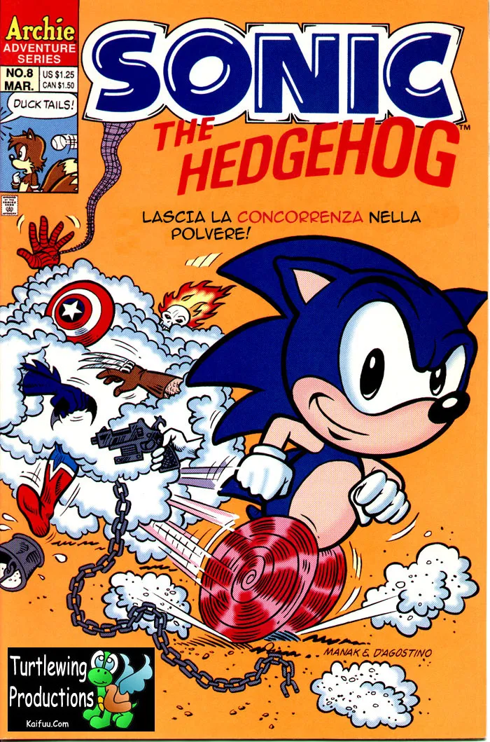Sonic the Hedgehog (ARCHIE) #008 - ITA cover