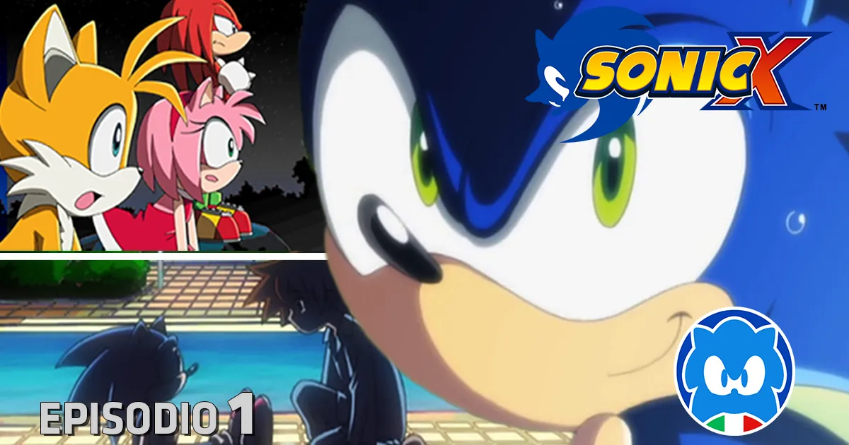 Sonic X [JAP SUB ITA] Ep. 01 - Arriva l'eroe supersonico! title card