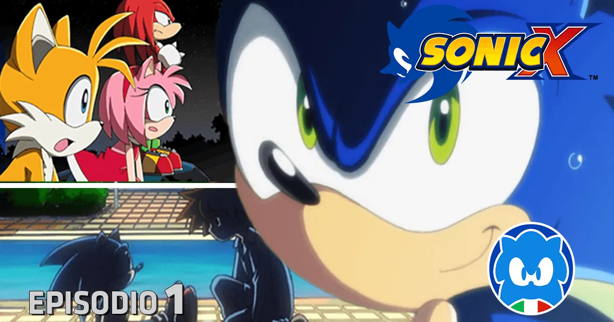 Sonic X [JAP SUB ITA] Ep. 01 - Arriva l'eroe supersonico! title card
