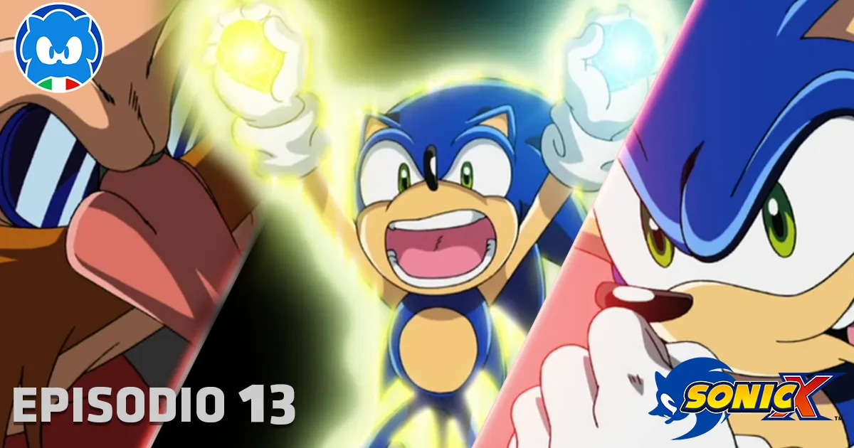 Sonic X [JAP SUB ITA] Ep. 13 - Attacco alla base di Eggman, Seconda Parte title card