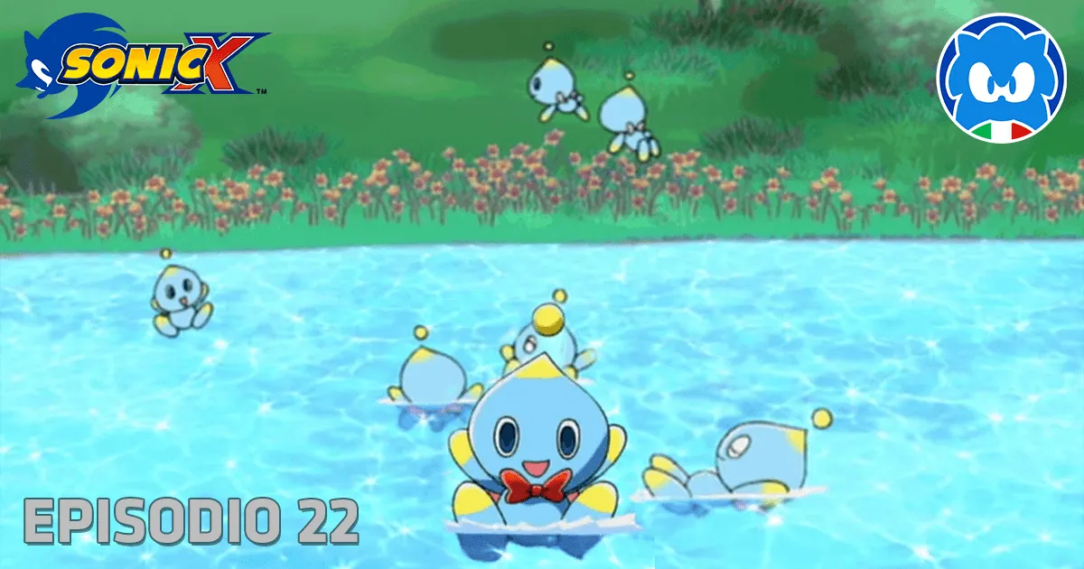 Sonic X [JAP SUB ITA] Ep. 22 - Vacanze Estive! Diario d'Osservazione Chao! title card
