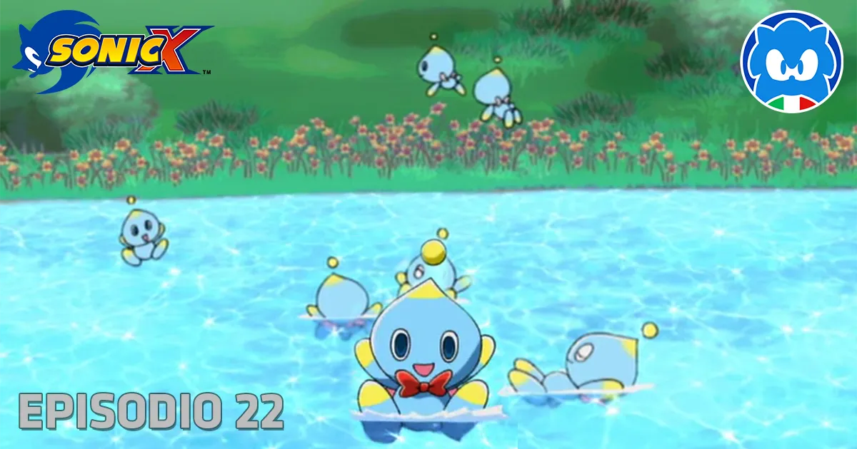 Sonic X [JAP SUB ITA] Ep. 22 - Vacanze Estive! Diario d'Osservazione Chao! title card