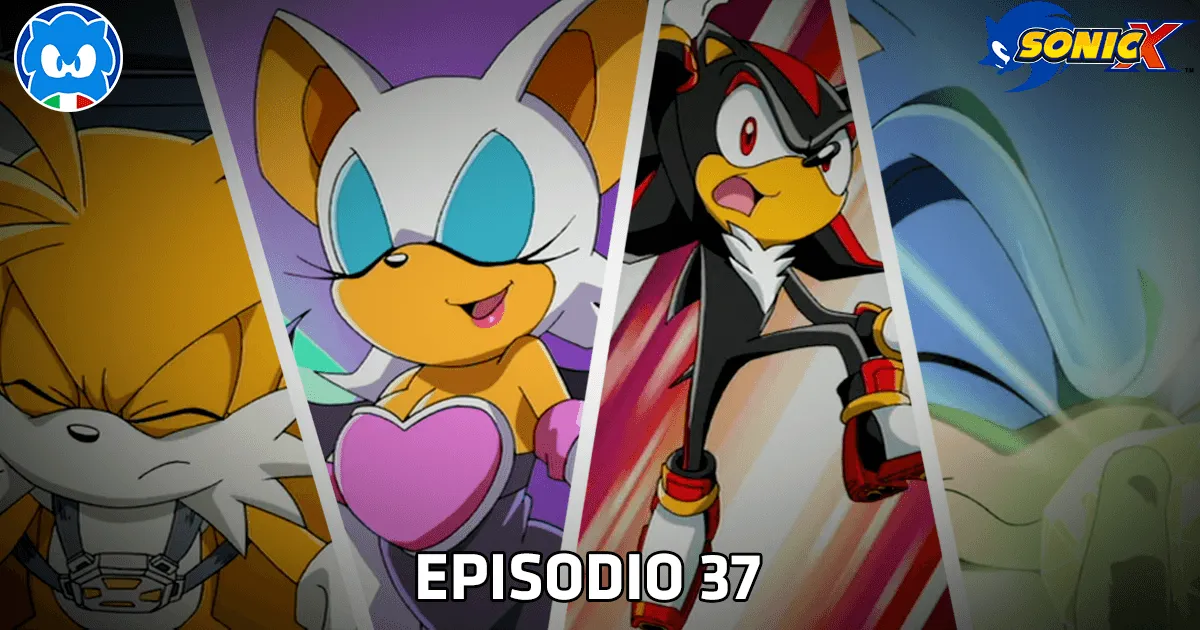 Sonic X [JAP SUB ITA] Ep. 37 - La battaglia della Colonia Spaziale ARK title card