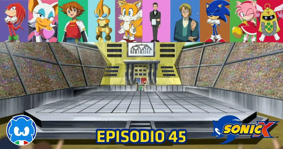Sonic X [JAP SUB ITA] Ep. 45 - Sonic Battle - Incontro!! title card