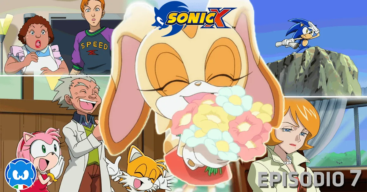Sonic X [JAP SUB ITA] Ep. 07 - Grande mischia! Festa a casa di Chris! title card