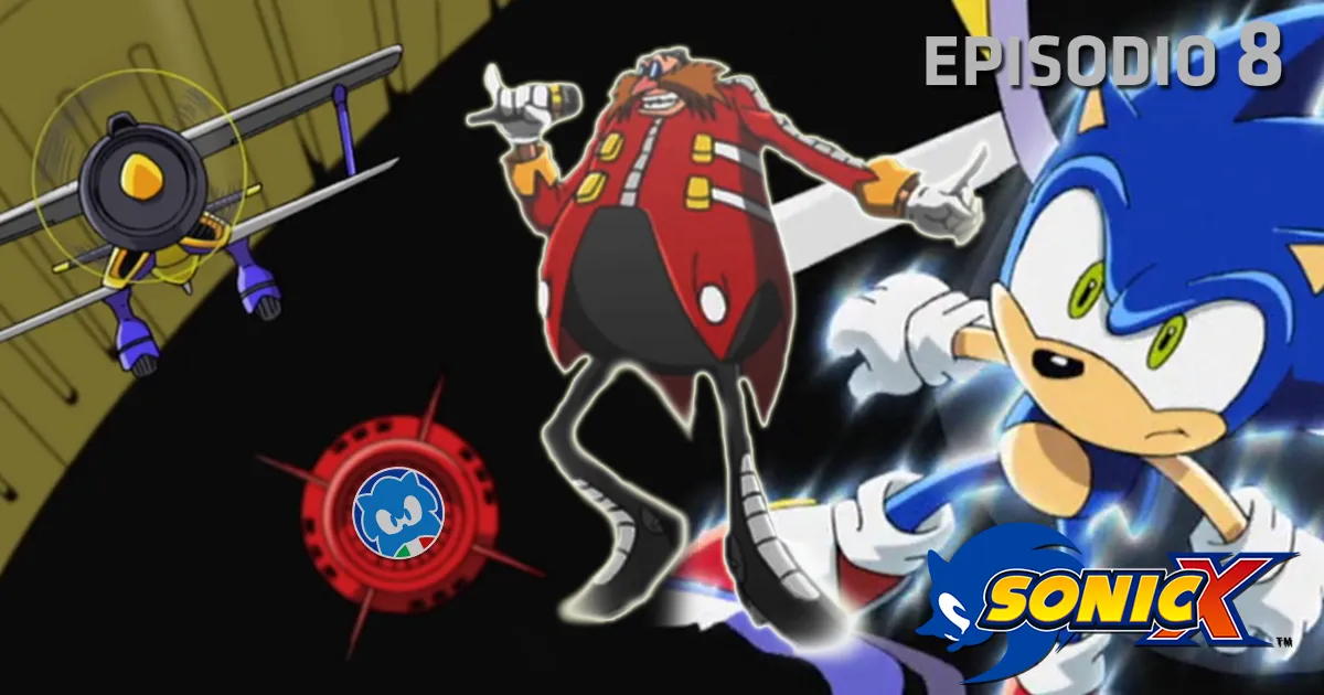 Sonic X [JAP SUB ITA] Ep. 08 - Lancio d'emergenza! X-Tornado! title card