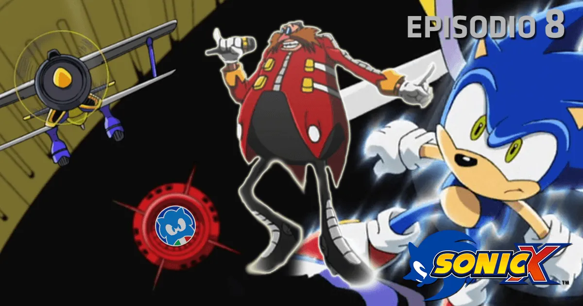 Sonic X [JAP SUB ITA] Ep. 08 - Lancio d'emergenza! X-Tornado! title card
