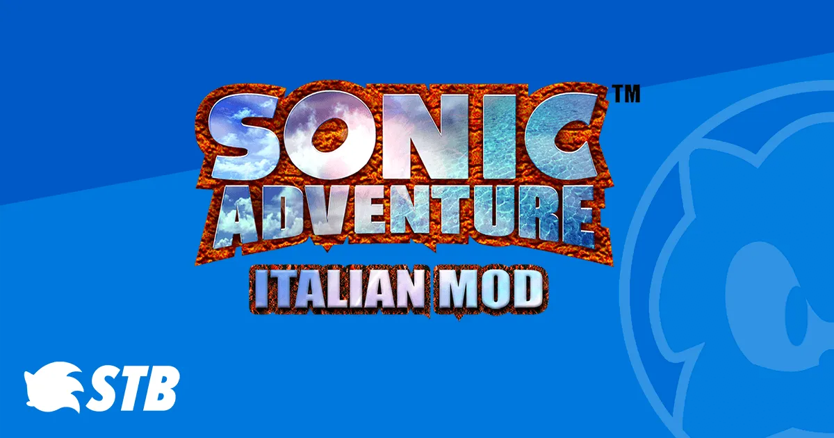 Sonic Adventure Italian Mod title card