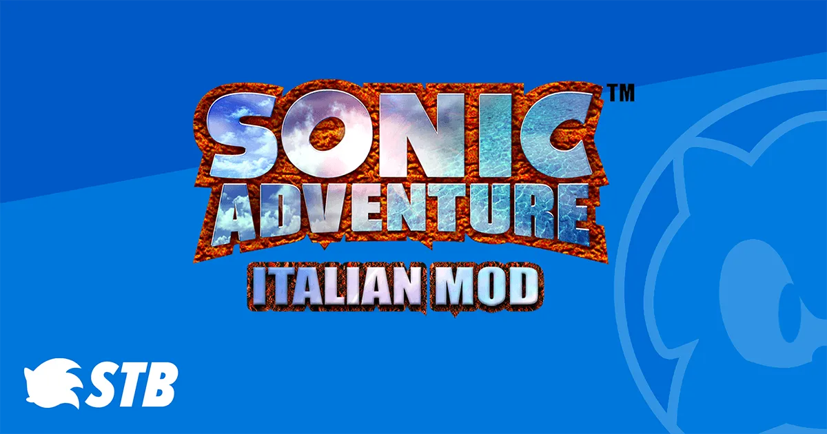 Sonic Adventure Italian Mod title card