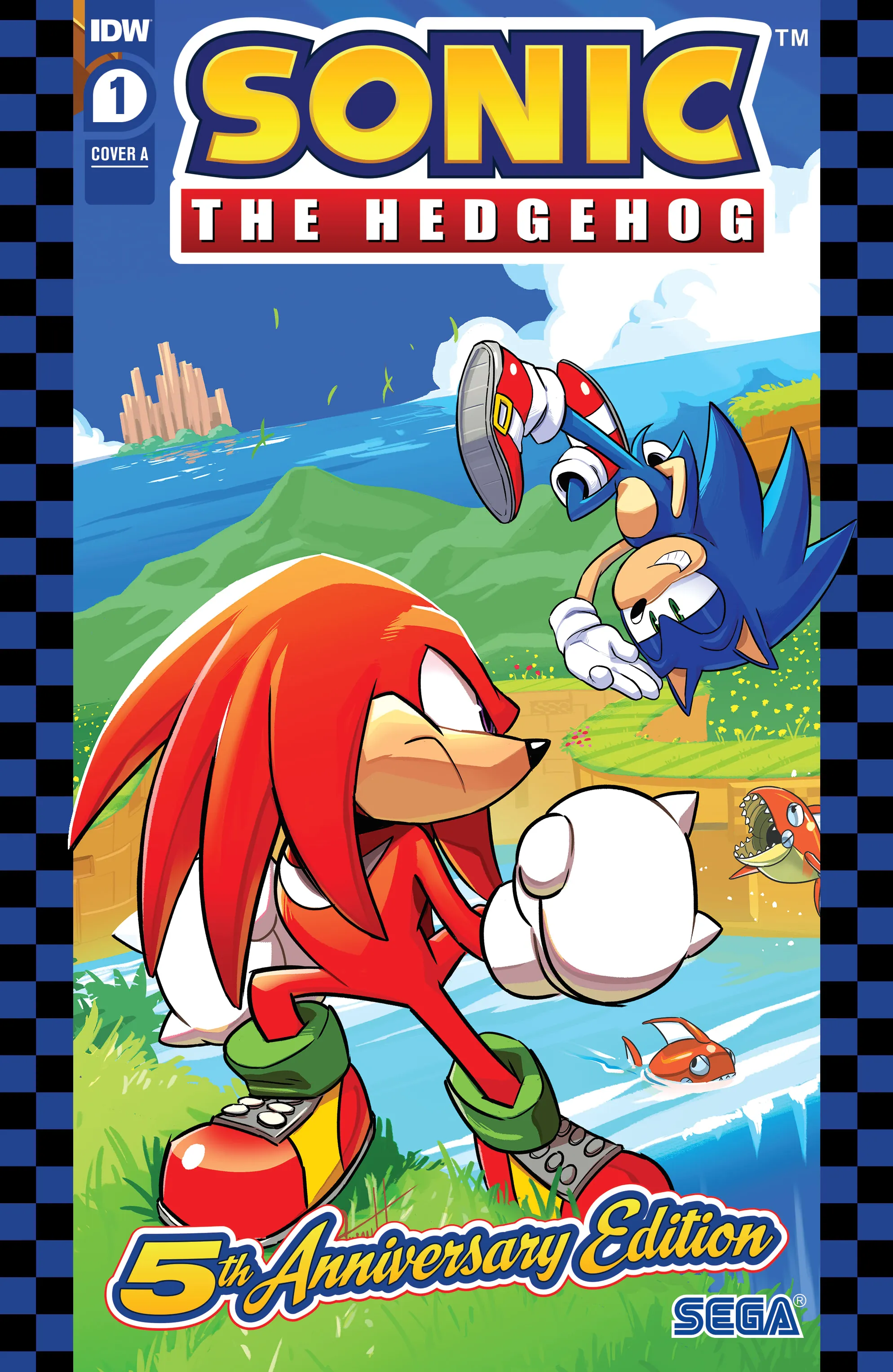 Sonic the Hedgehog - 5th Anniversary Edition #1 (IDW) - ITA cover